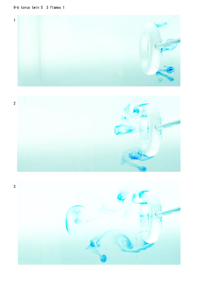 水中の渦の画像