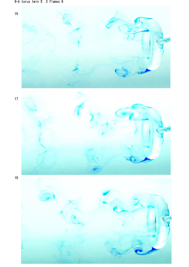 水中の渦の画像